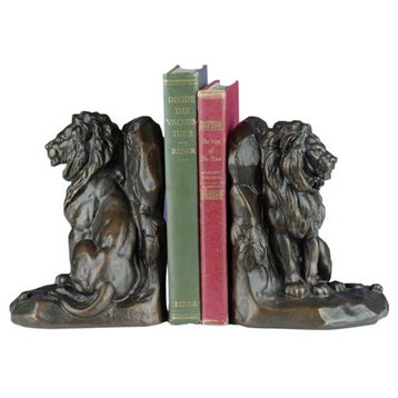 Lion And Mouse Bookends