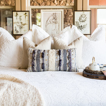 Bed with Matelassé bedding