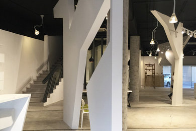 Inspiration for a modern entryway remodel in Other