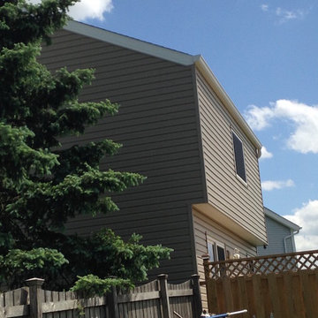 Alside Odyssey Plus Siding (5" Dbl Dutch, Tuscan Clay) w/ Matching Gable Vents