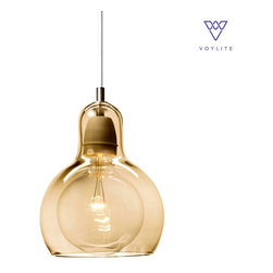 Ruffle Amber Pendant - Voylite.com - Pendant Lighting