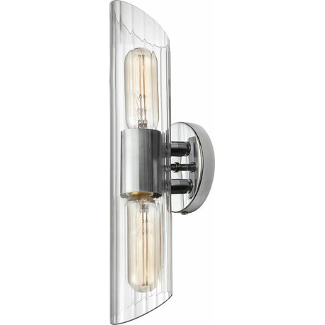 Samantha Vanity Sconce - Polished Chrome, Small