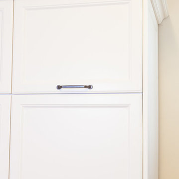 Shabby chic polymer kitchen cabinet