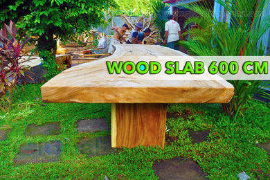 600 x 100 cm LIVE EDGE SUAR WOOD CONFERENCE TABLE SLAB EXOTIC WOOD GRAIN