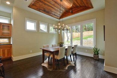 Example of a trendy dining room design in Austin