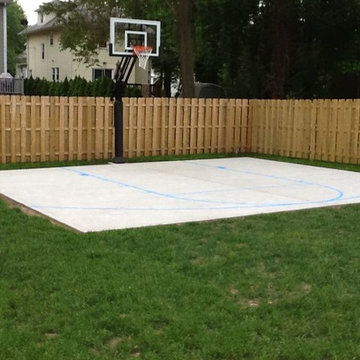 John C's Pro Dunk Silver Basketball System on a 28x25 in DUNELLEN, NJ