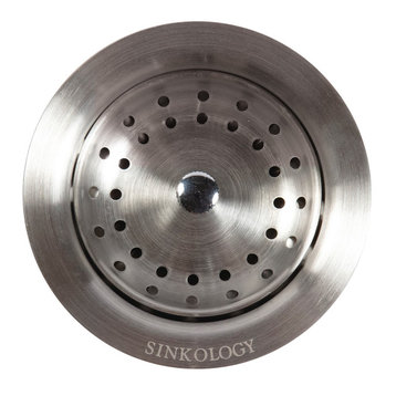 SinkSense Stainless Steel 3.5" Basket Strainer Drain with Post Style Basket