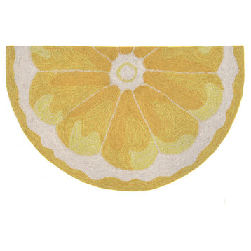 Frontporch Lemon Slice Indoor/Outdoor Rug Yellow 2'6x4'