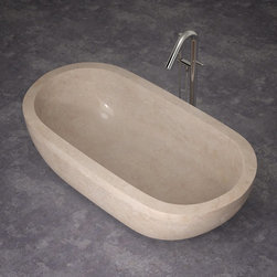 LUSSO STONE GALALA MOCCA LARGE DOUBLE ENDED MARBLE BATH 1800 X 900 - Products