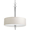 4-Light Inverted Pendant With K9 Glass Accents, Polished Chrome