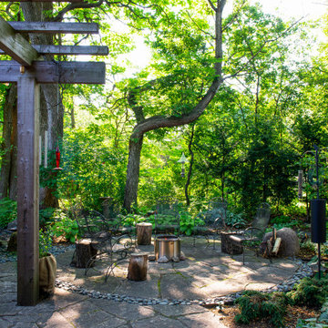 Rustic Backyard Landscape - Cedarburg, WI