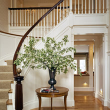flower arrangements stairs