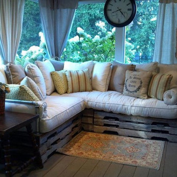 Rustic back porch