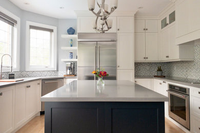 Example of a transitional kitchen design in Other