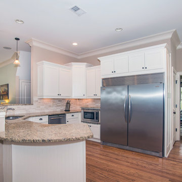 Atlanta Shaker style kitchen update: from Cherry to Off-white