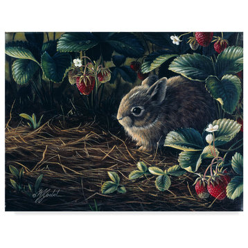 Wilhelm Goebel 'Young Cottontail' Canvas Art, 24"x18"