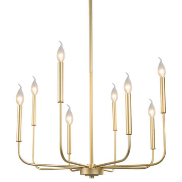 8-Light Candle Style Chandelier