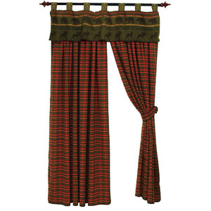 Adirondack Rustic Cabin Curtain Drape Set Rustic Curtains By