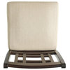 GDF Studio Etodens Mahogany Acacia Counter Stool with Beige Cushions, Set of 2