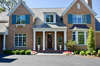 This is an example of a traditional landscaping in Chicago.