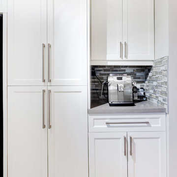 Custom kitchen cabinets + Caesarstone countertop in Torontos
