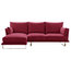 Eleanor Chaise Sofa, Magenta, 3-Seater, Left Hand Facing