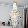 Saint-Auban Luxury Elegant Crystal Chandelier For Stairway, Clear Crystal, Dia39.4"