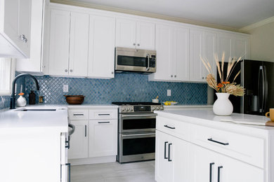 Beach style kitchen photo in Other
