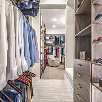 Spacious Custom Closet w/ deluxe island