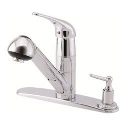 Danze Melrose Single Handle Pull-Out Kitchen Faucet D455612 - Kitchen Faucets