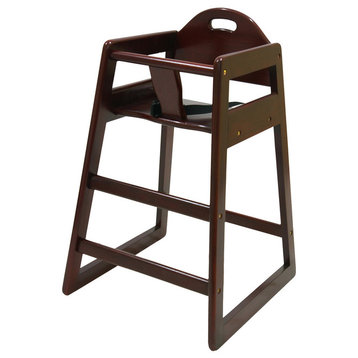 L.A. Baby Solid Wood High Chair