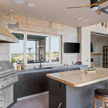 Outdoor Kitchen Custom Home in Lincoln, CA