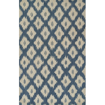 Momeni Leiden Hand Tufted Wool Slate Area Rug 3'6" X 5'6"