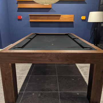 Walnut Pool Table for Connecticut Lounge