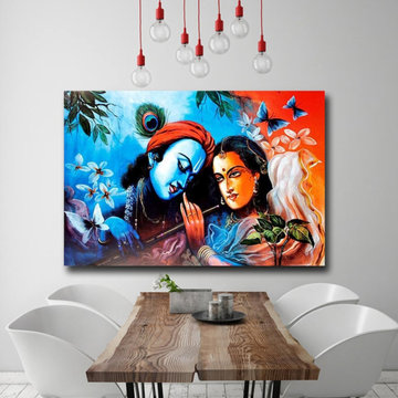 Radha Krishna Wall Art
