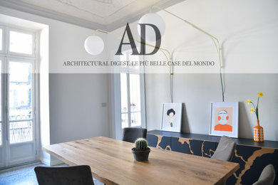 Ispirazione per una sala da pranzo minimal
