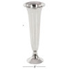 Traditional Silver Aluminum Metal Vase 90936