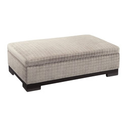 Carlin Microfiber Storage Ottoman - Footstools And Ottomans