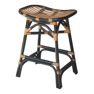 Panca in legno naturale e rattan naturale con cuscino Tahiti | Leroy Merlin
