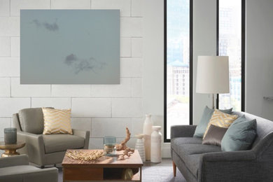Example of a trendy home design design in San Diego