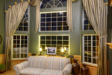 Living room - transitional living room idea in Denver