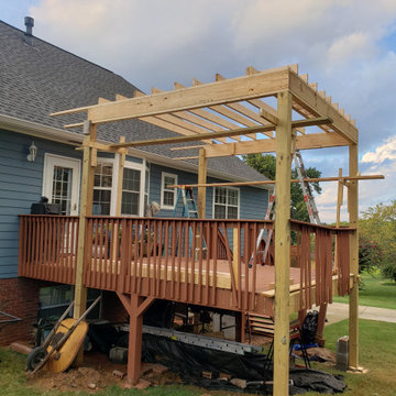 Screened and covered deck addition