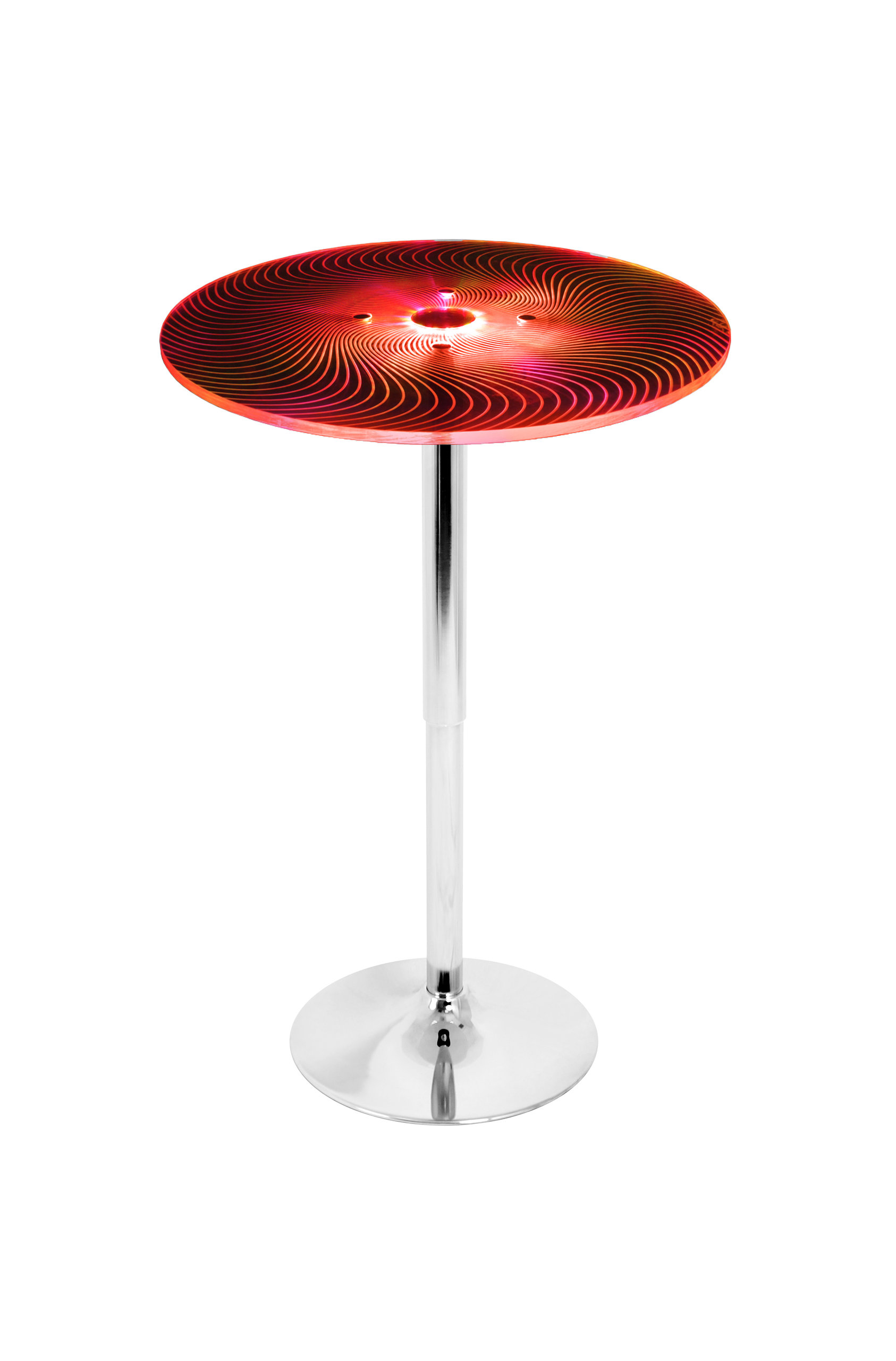 LumiSource Spyra Light Up Adjustable Bar Table