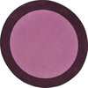 All Around 13'2" Round area rug, color Purple