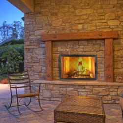 Silhouette Outdoor Zero Clearance Fireplace Door Inside Fit - Fireplace Accessories