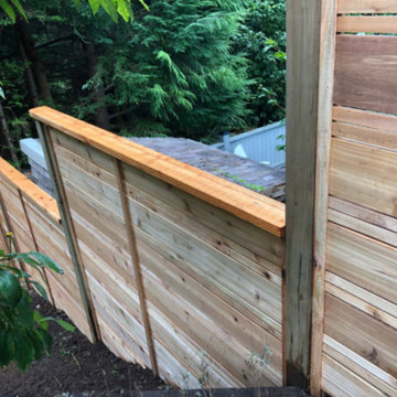 Squamish Custom semi private with aluminum custom gate