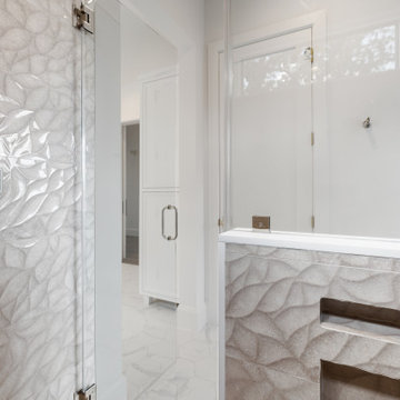 37 - Transitional Craftsman Merrill Master Bathroom Shower