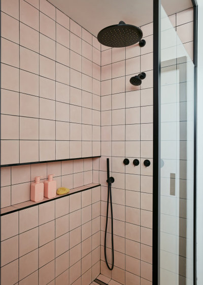 Midcentury Bathroom by Muchmore Design