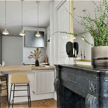 3D d'un appartement en rénovation pour Bertrand Gambier Concepteur Rouen