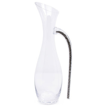 Sparkles Home Crystal-Filled Decanter, Charcoal